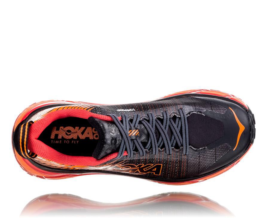 Tenis Hoka One One Trail Hombre Negros/Rojos - Evo Mafate 2 - WJPA68901